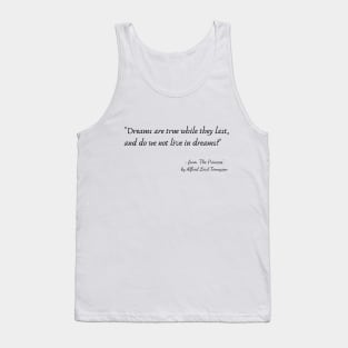 A Poetic Quote from "The Princess" by Alfred Lord Tennyson Tank Top